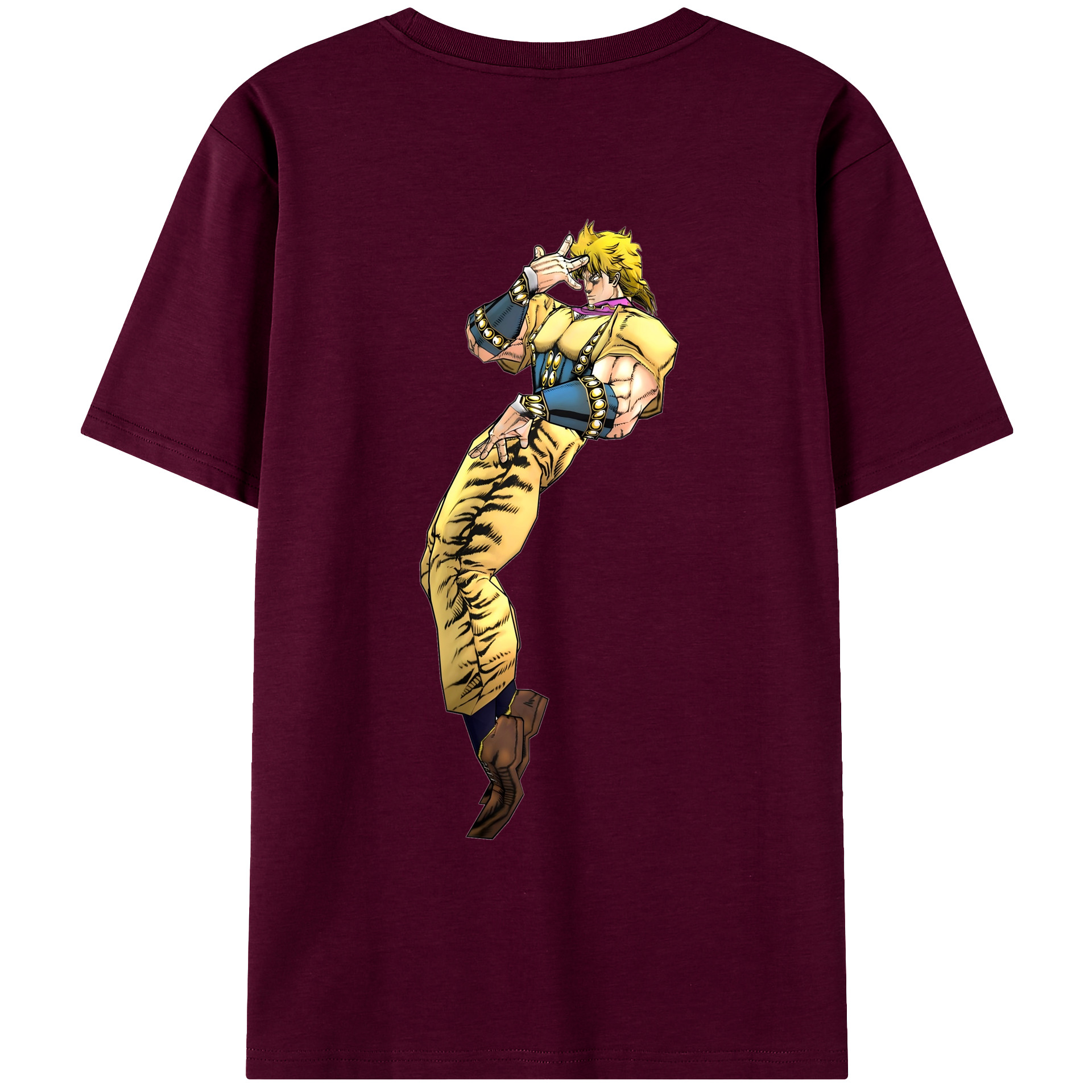 （画像用） ジョジョの奇妙な冒険 ディオ?ブランドー JoJo's Bizarre Adventure Dio Brando レディース半袖Tシャツ(バックプリント)